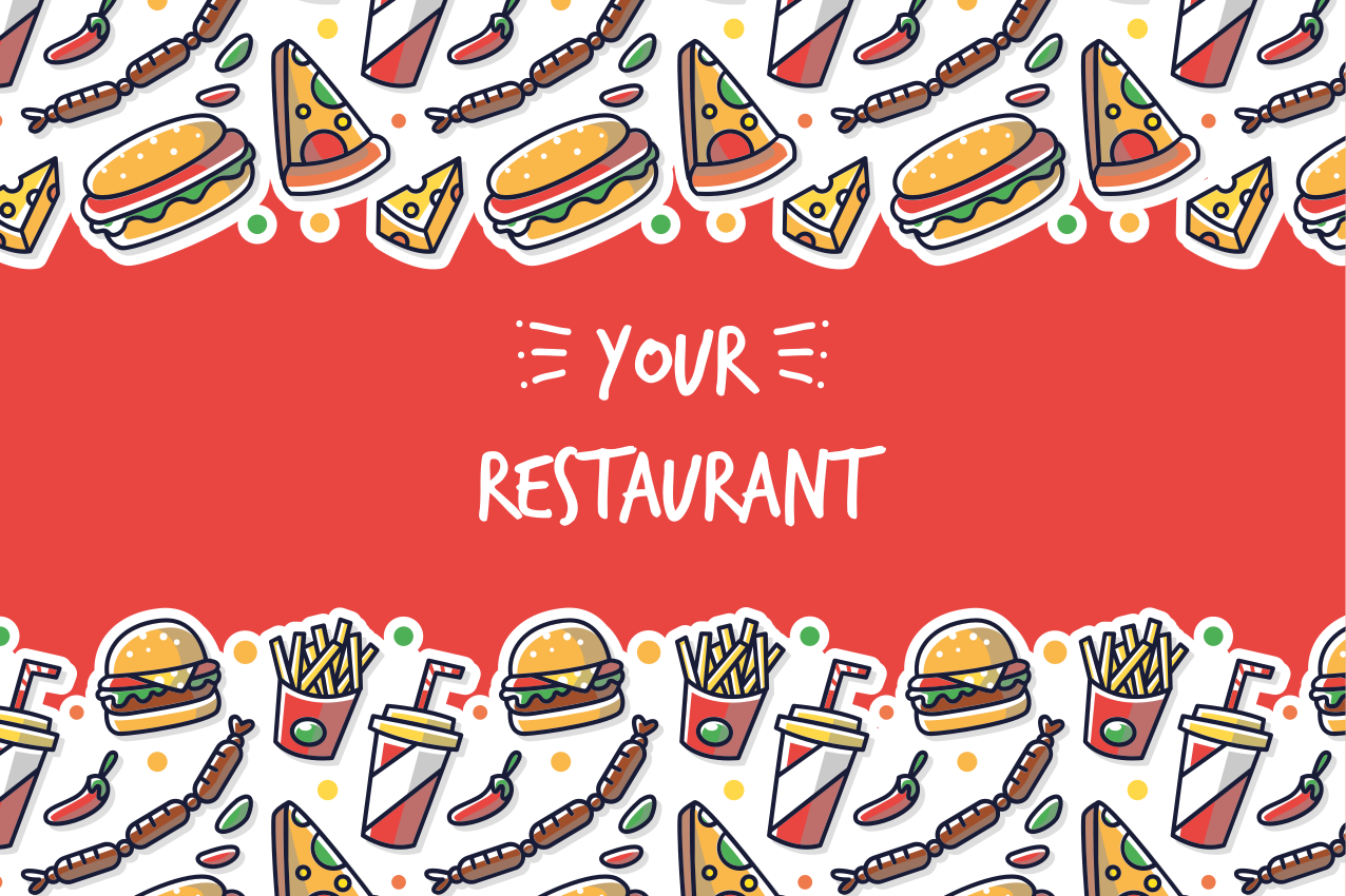 Original placemat food-inspired artwork - TenStickers