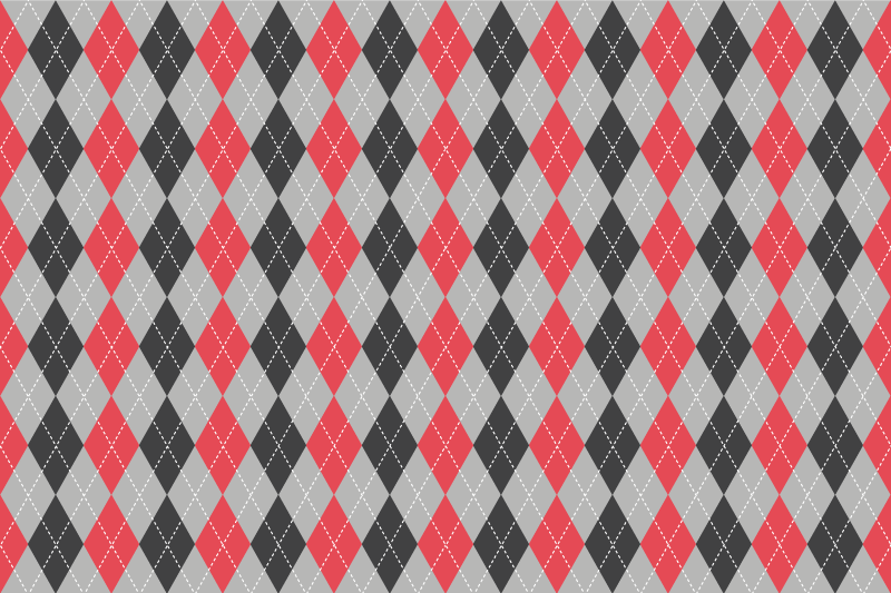 Placemat geometric argyle pattern - TenStickers