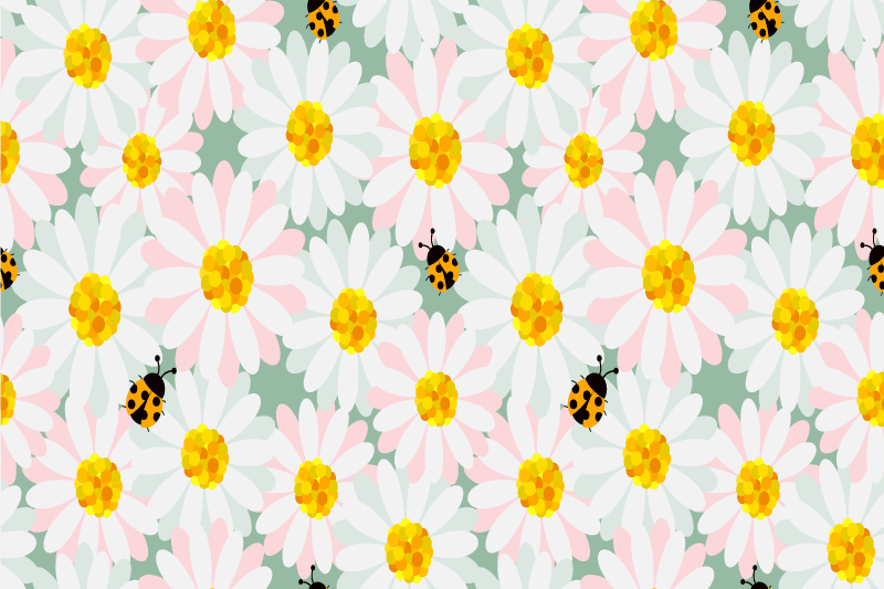 Original placemat bright floral designs - TenStickers