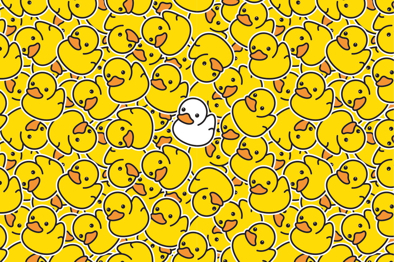 Children placemat with duckling pattern design - TenStickers