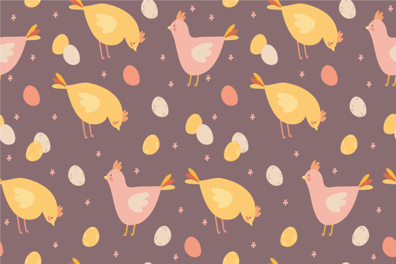 Children placemat with charming bird design - TenStickers
