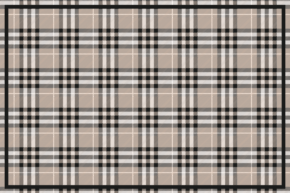 Classic plaid pattern placemat - TenStickers