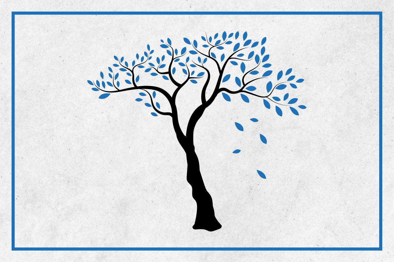 Original placemat elegant tree design - TenStickers