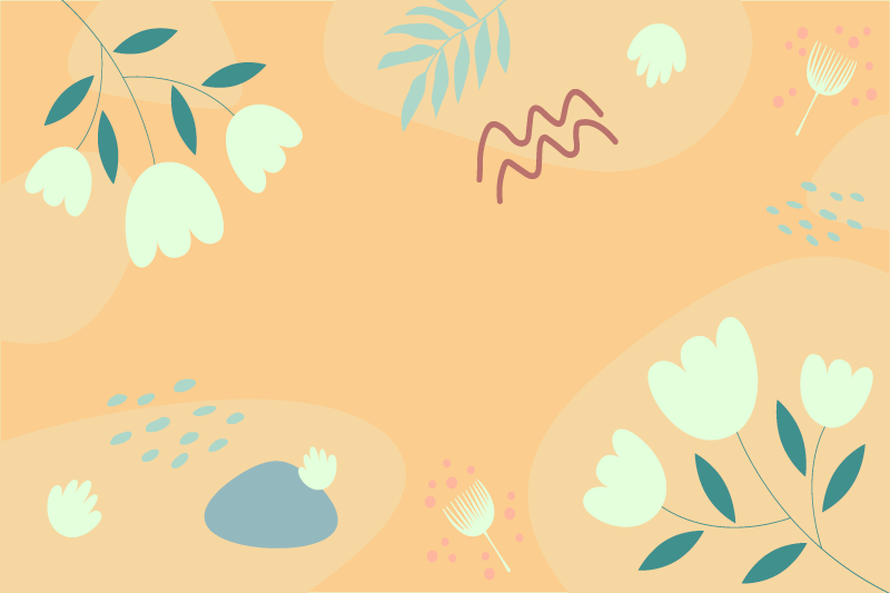 Original placemat with abstract floral design - TenStickers
