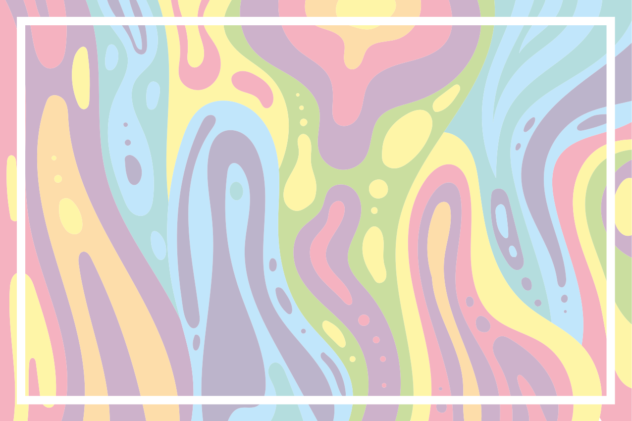 Colorful abstract waves placemat - TenStickers