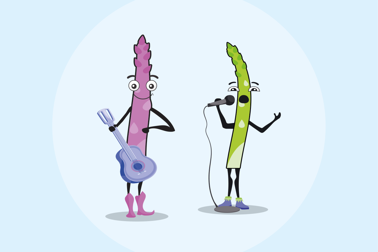 Children placemat musical vegetable friends - TenStickers
