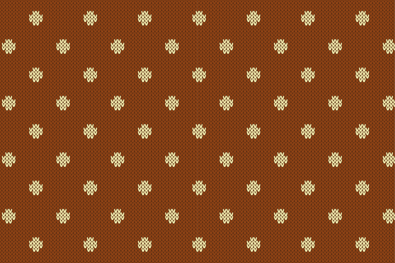 Polka dot knitted pattern  home placemats - TenStickers