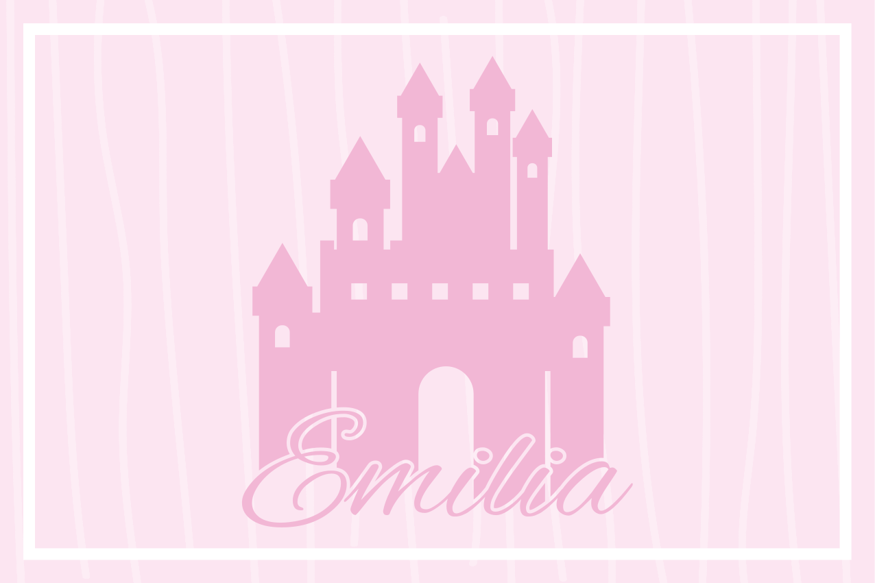 Children placemat with castle themed design - TenStickers