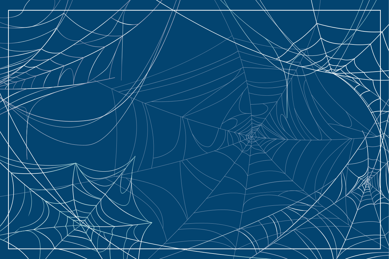 Halloween placemat with spooky spiderweb design - TenStickers