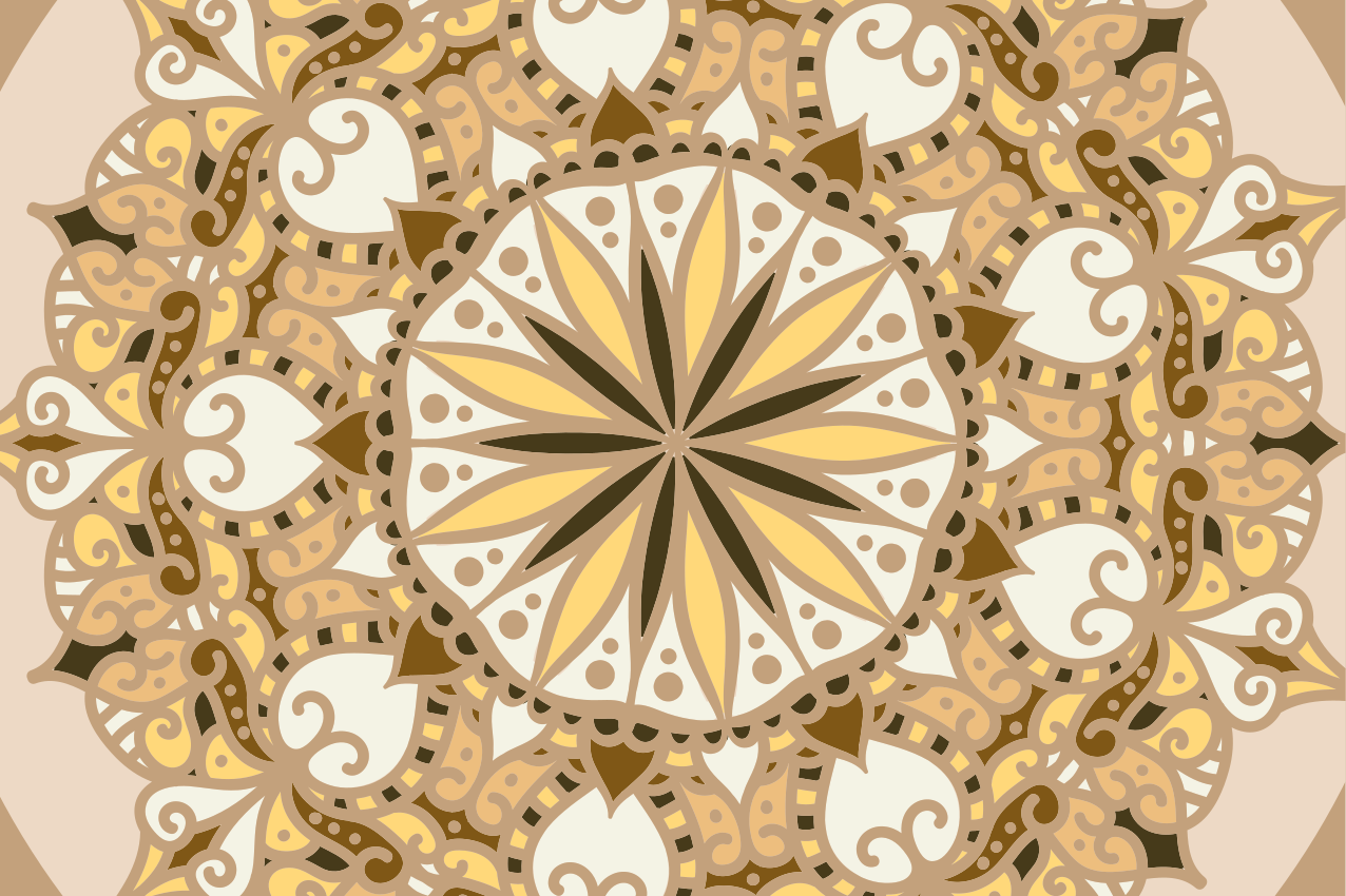 Original placemat with intricate geometric design - TenStickers