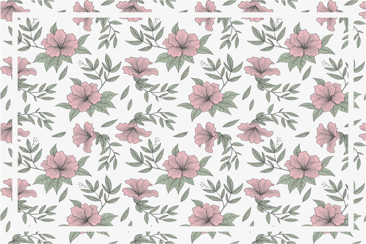Original placemat floral design arrangement - TenStickers