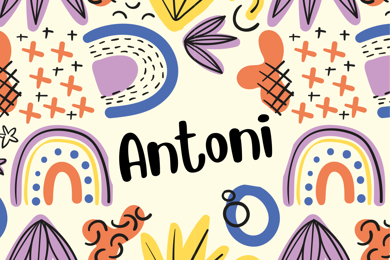 Children placemat with vibrant name designs - TenStickers