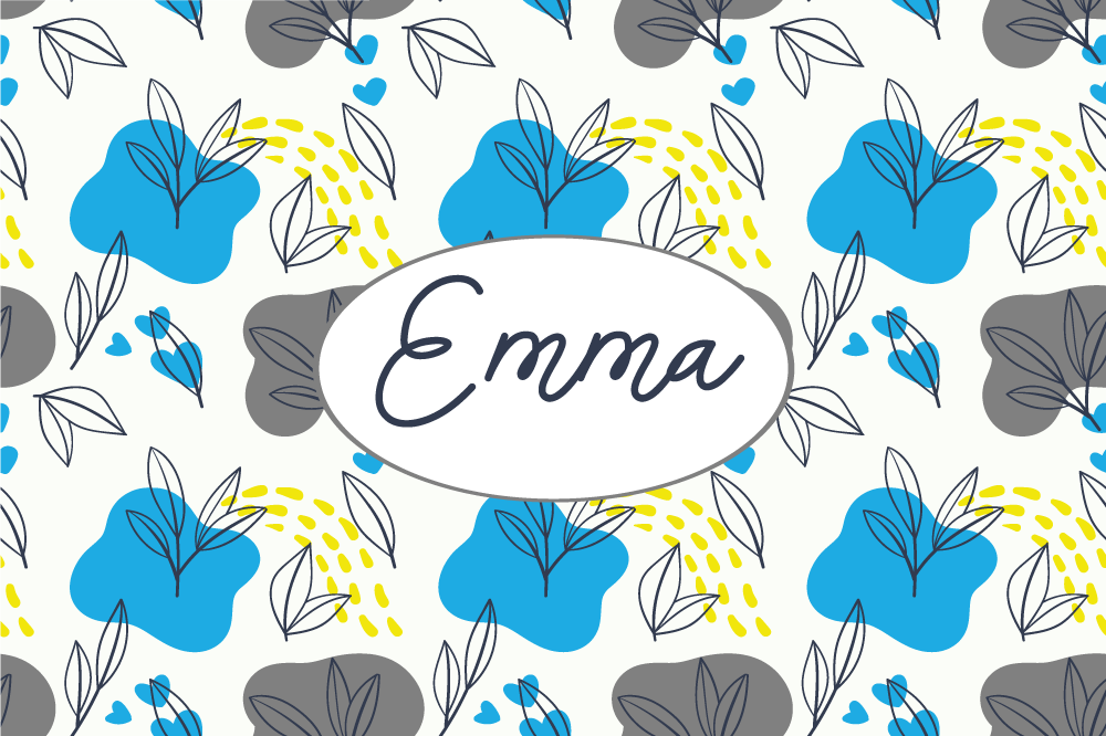 Customisable placemat custom blossom arrangement - TenStickers