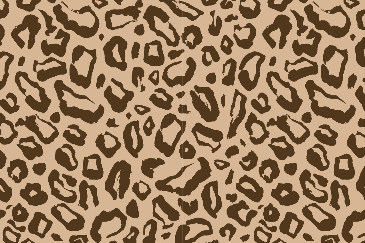 Leopard print style placemat - TenStickers