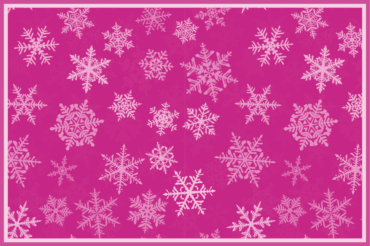 Christmas placemat with snowflake textured finish - TenStickers
