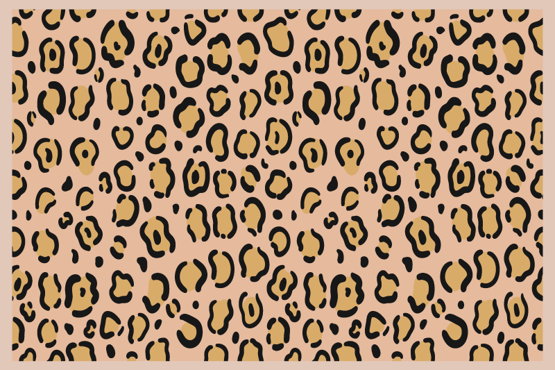 Leopard skin print placemat - TenStickers