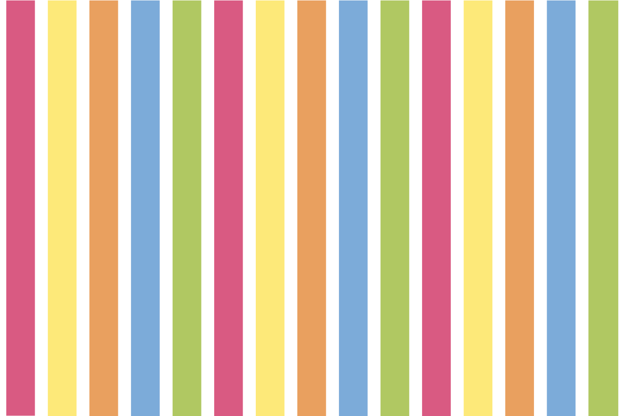 Modern placemat colorful striped design - TenStickers