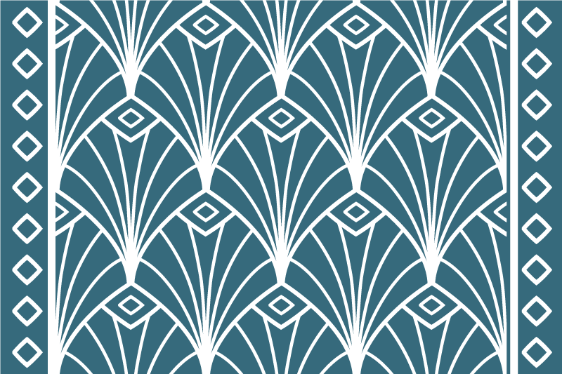 Modern placemat with elegant floral design - TenStickers