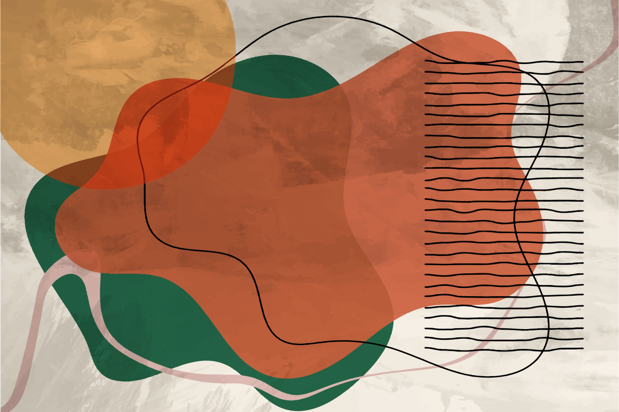 Modern placemat in colorful abstract designs - TenStickers