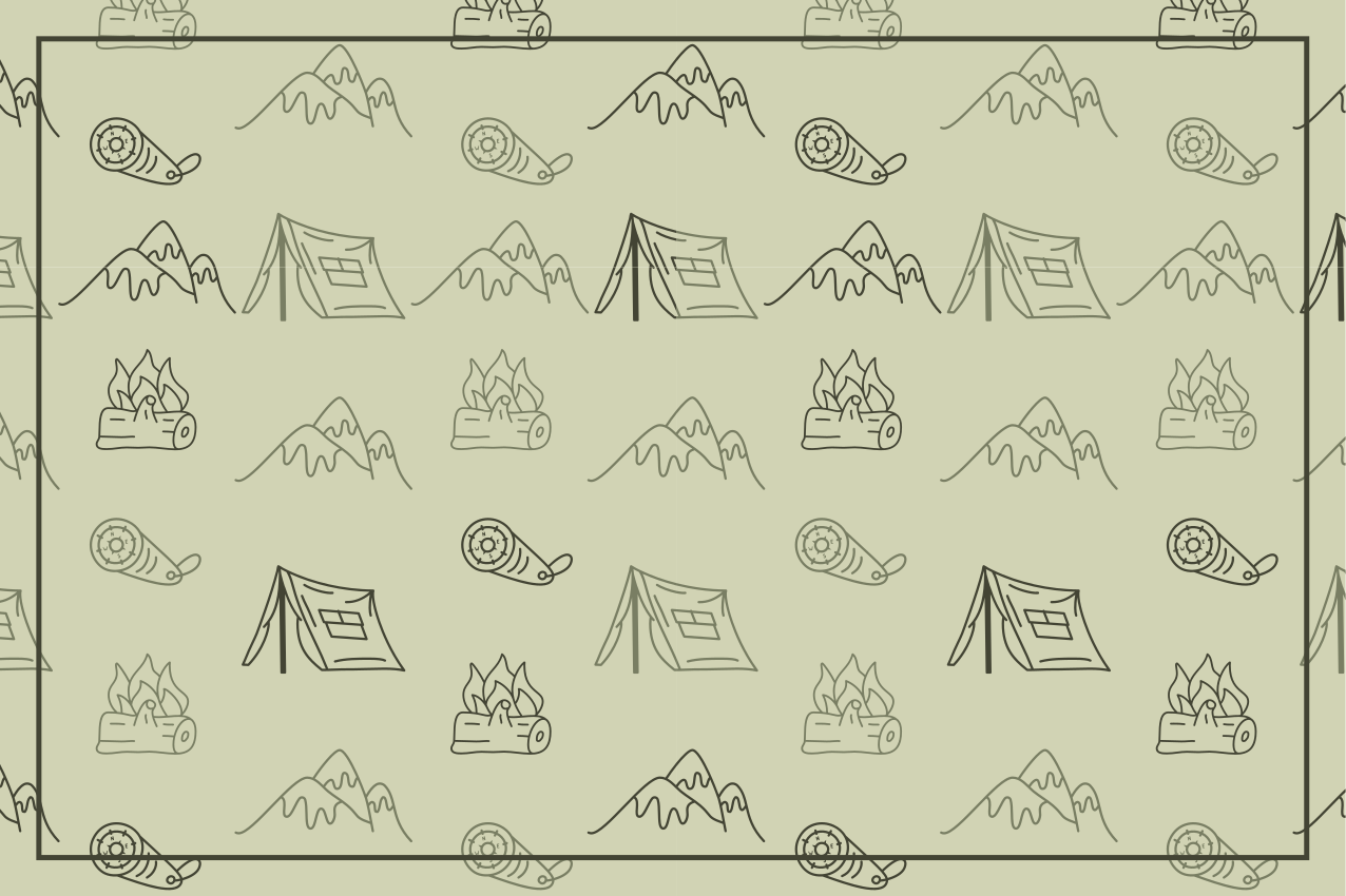 Original placemat camping adventure kit - TenStickers