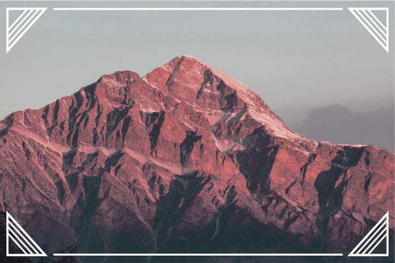 Modern placemat mountain landscape tranquility - TenStickers