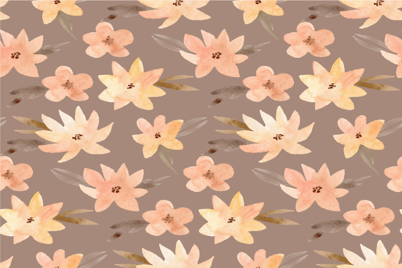 Original placemat floral design background - TenStickers