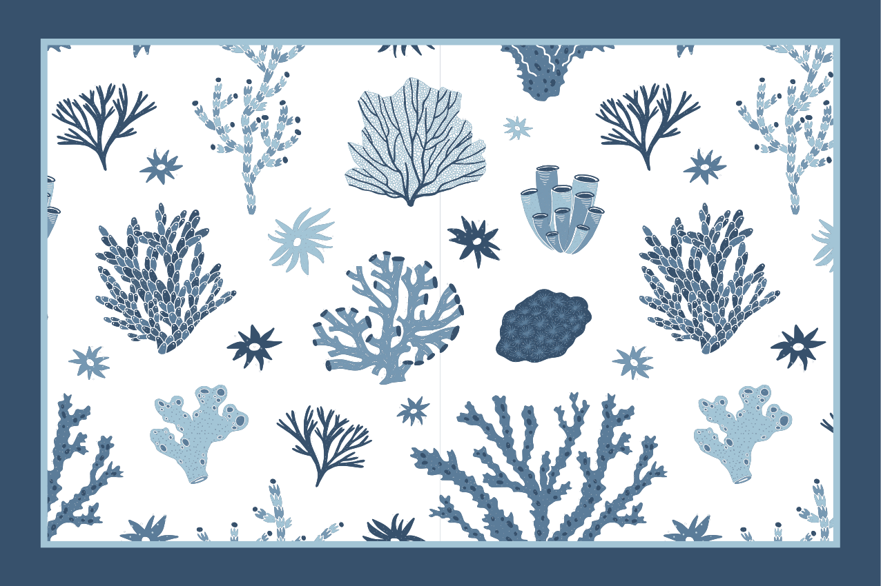 Coral and sea plants placemat - TenStickers