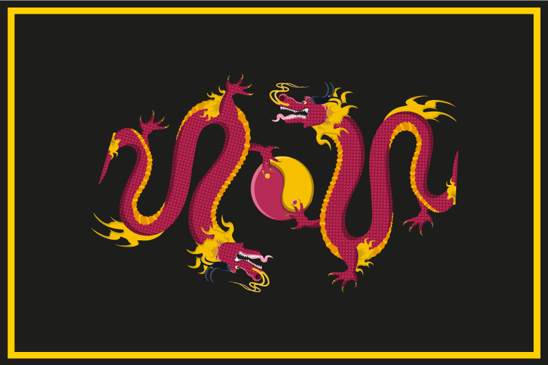 Original placemat dragon motif design - TenStickers