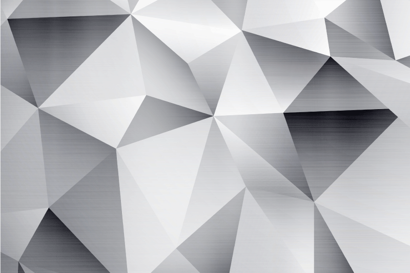 Modern placemat geometric metallic design - TenStickers