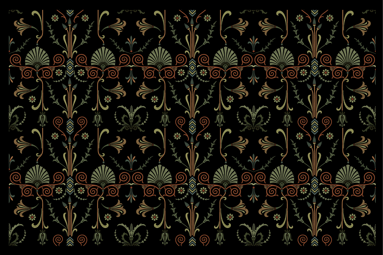 Floral textured finish placemat - TenStickers