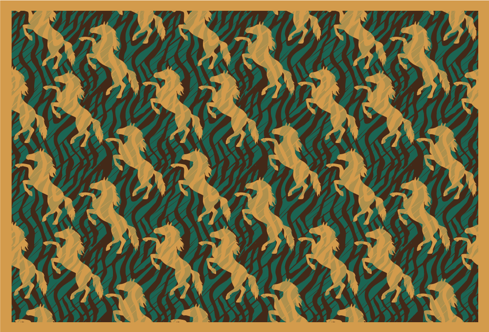 Original placemat bold unicorn design - TenStickers