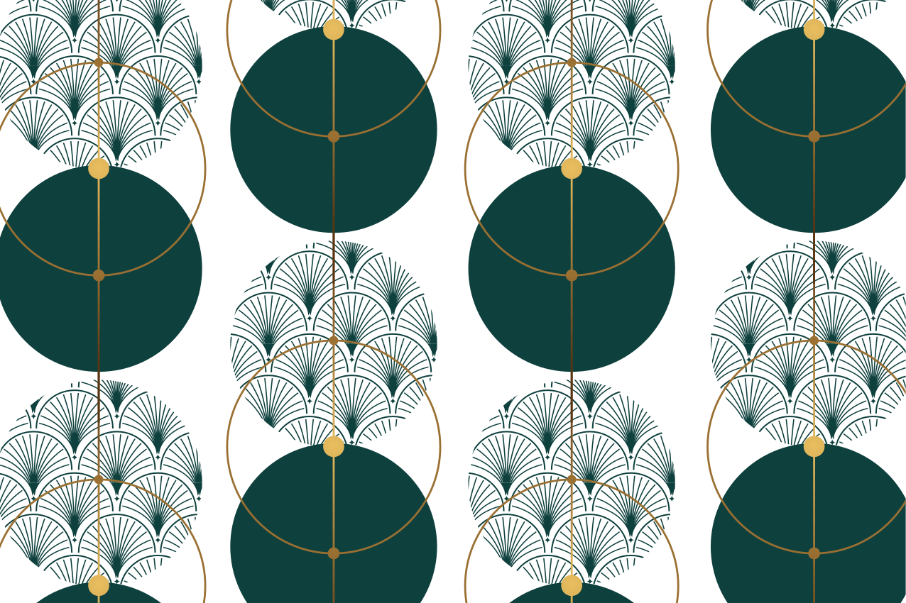 Elegant placemat with stylish geometric design - TenStickers