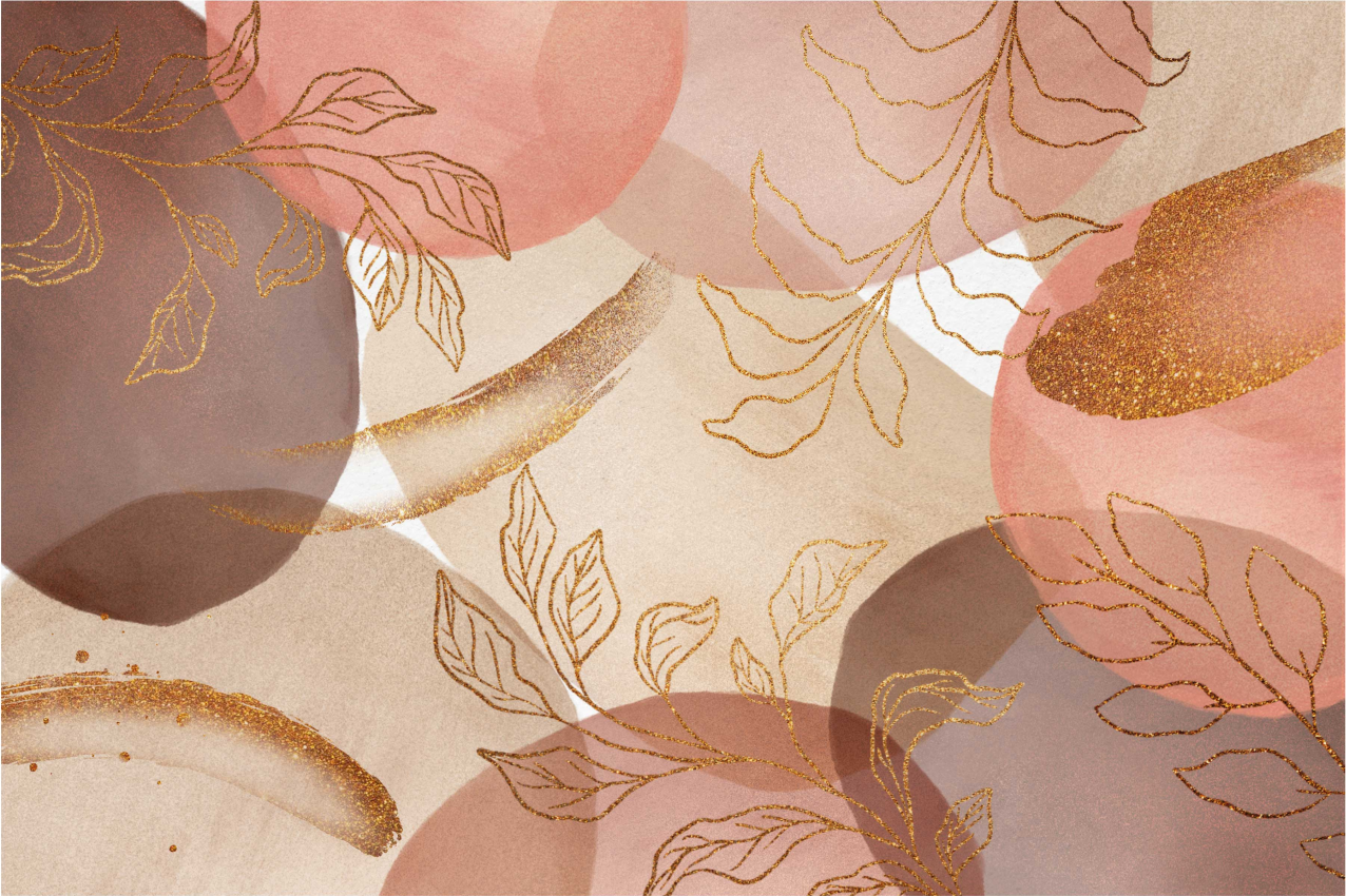 Placemat with elegant leaf patterns - TenStickers