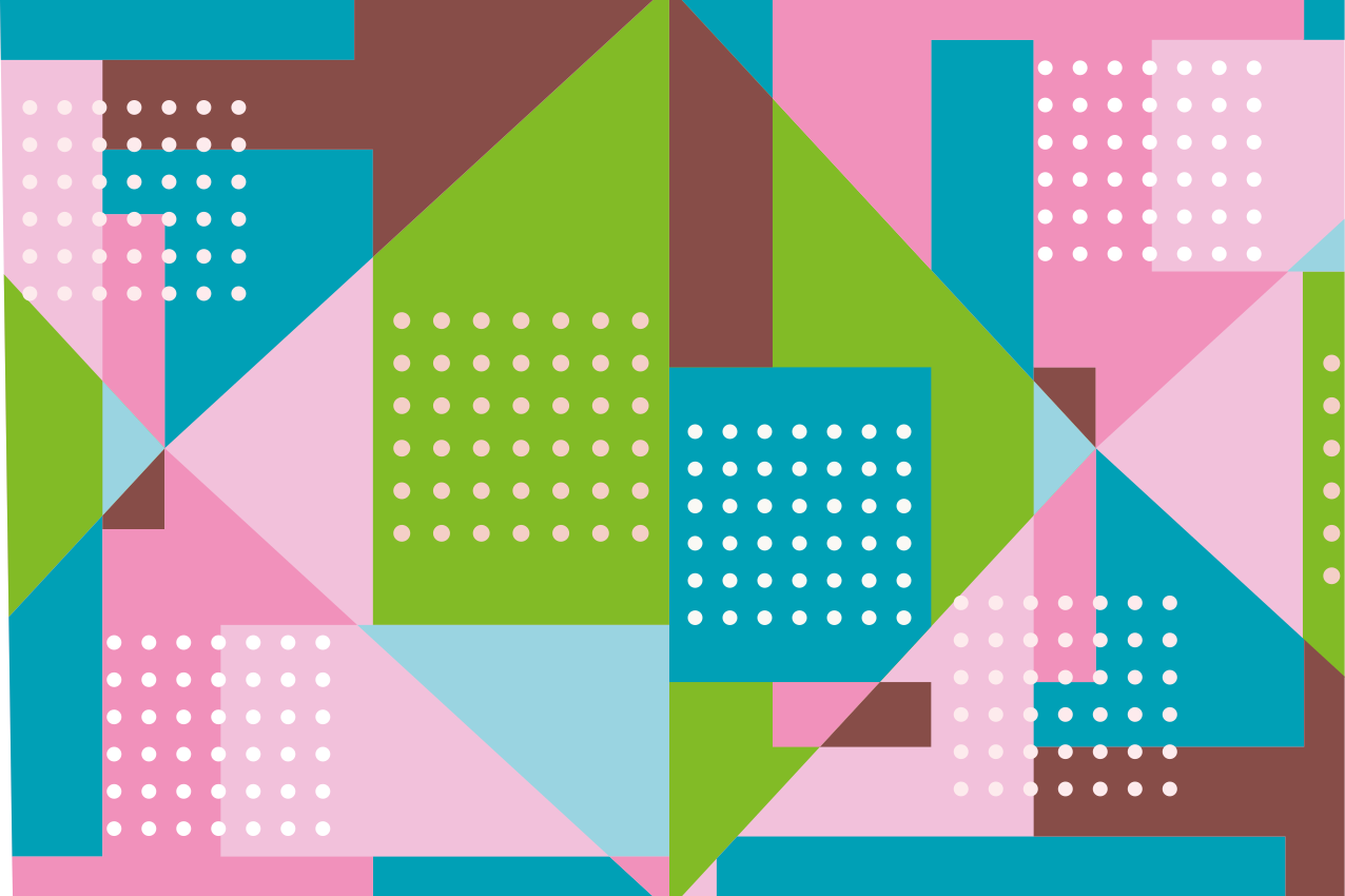 Modern placemat in vibrant geometric design - TenStickers