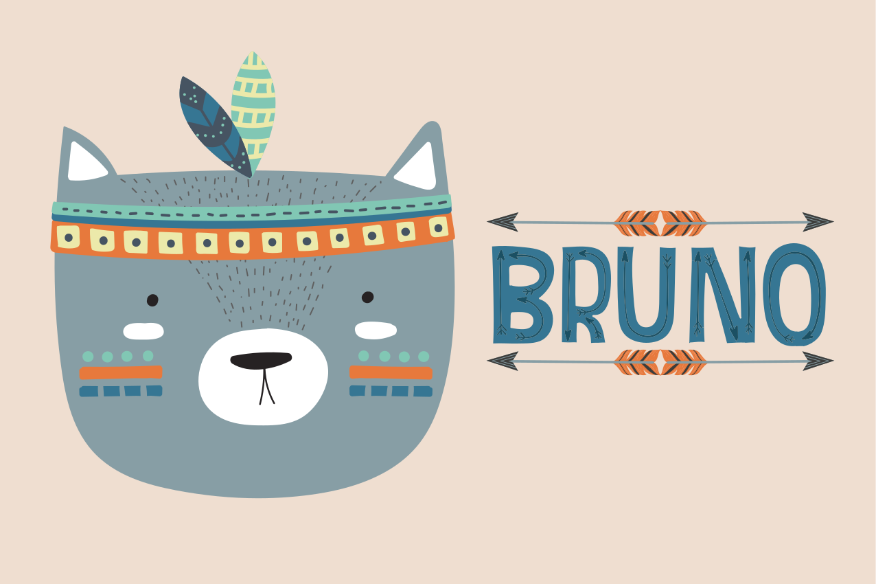 Children placemat with adorable animal art - TenStickers