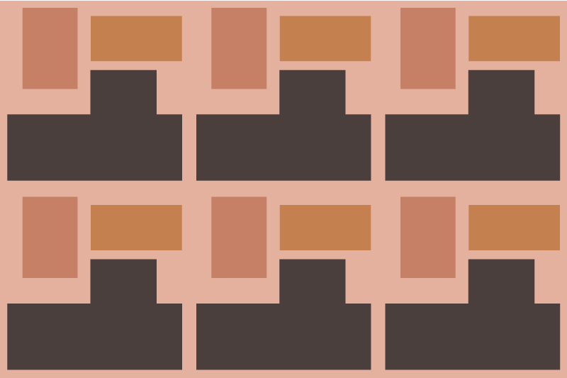 Modern placemat abstract geometric design - TenStickers