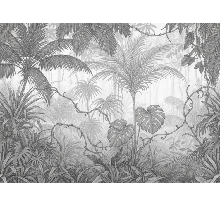 Jungle wall mural "cloud dancer" landscape - TenStickers