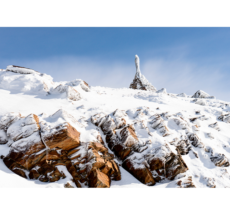 Snowy Sierra Nevada mountains wall mural - TenStickers