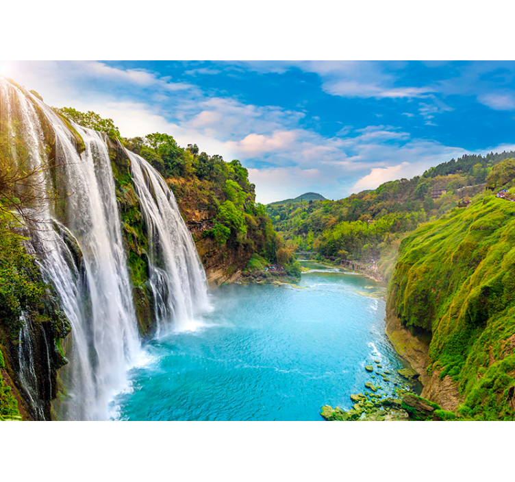 Regal Cascade waterfall wall mural - TenStickers