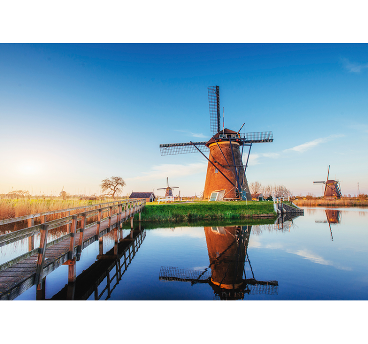 Typical Dutch landscape wall mural - TenStickers