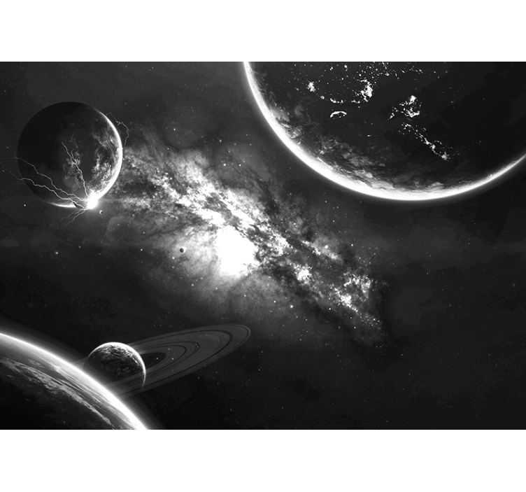 Galaxy Exploration space wall mural - TenStickers