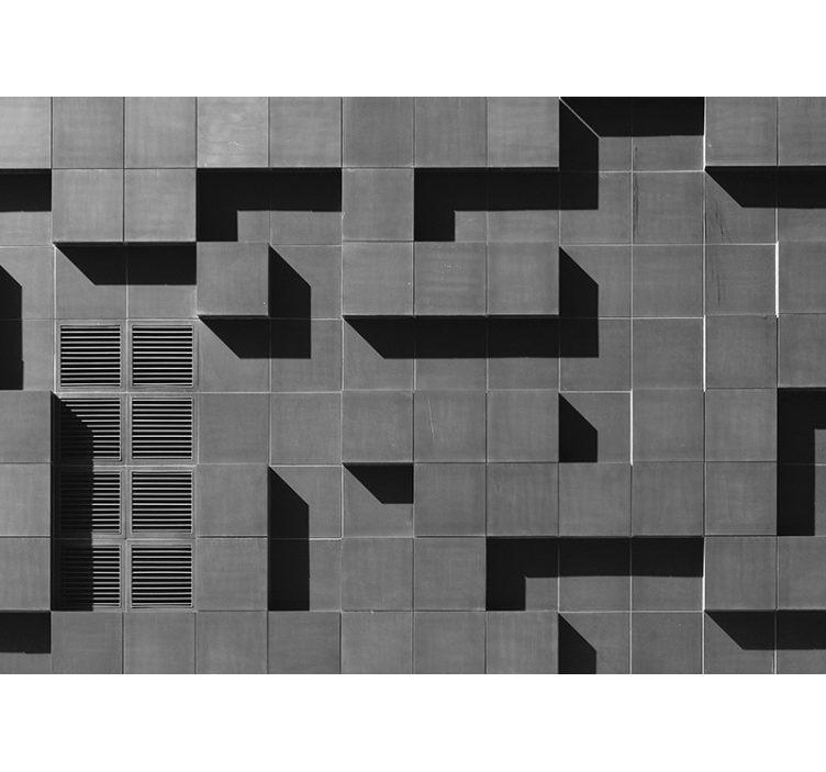 Geometric Shadow Play texture and pattern wall mural - TenStickers