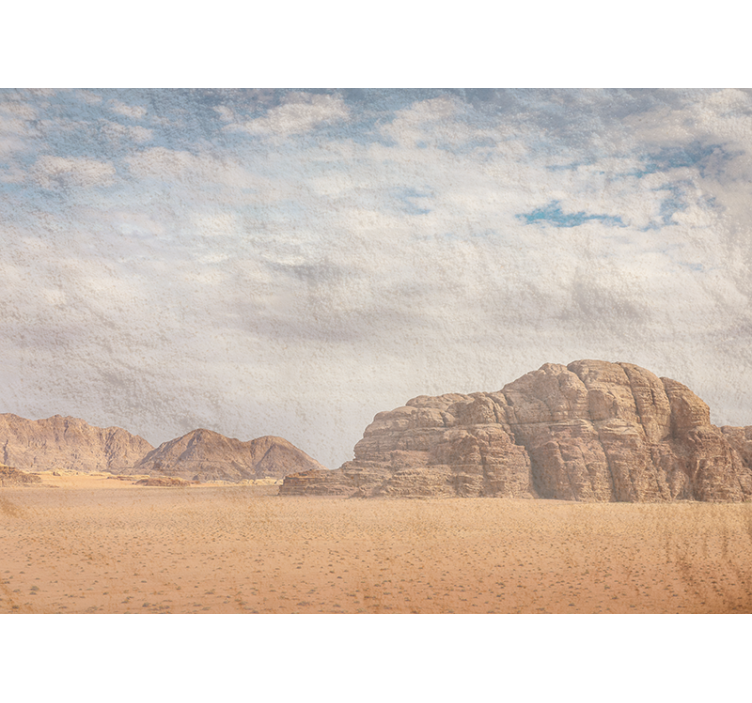 Desert wall mural desert rock formation art - TenStickers