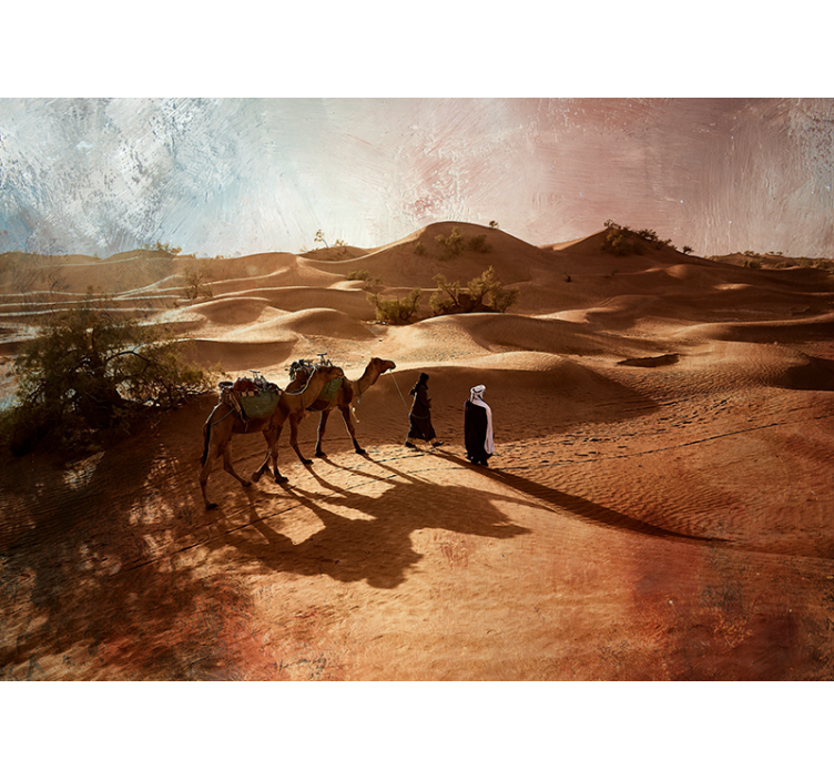 Desert Caravan Expedition desert wall mural - TenStickers