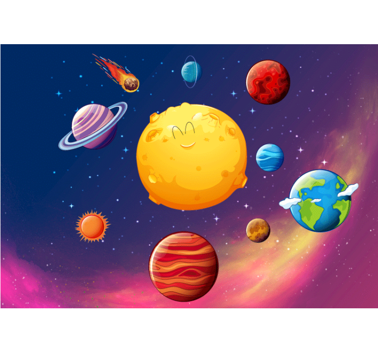 Solar System for kids Kids wall Murals - TenStickers