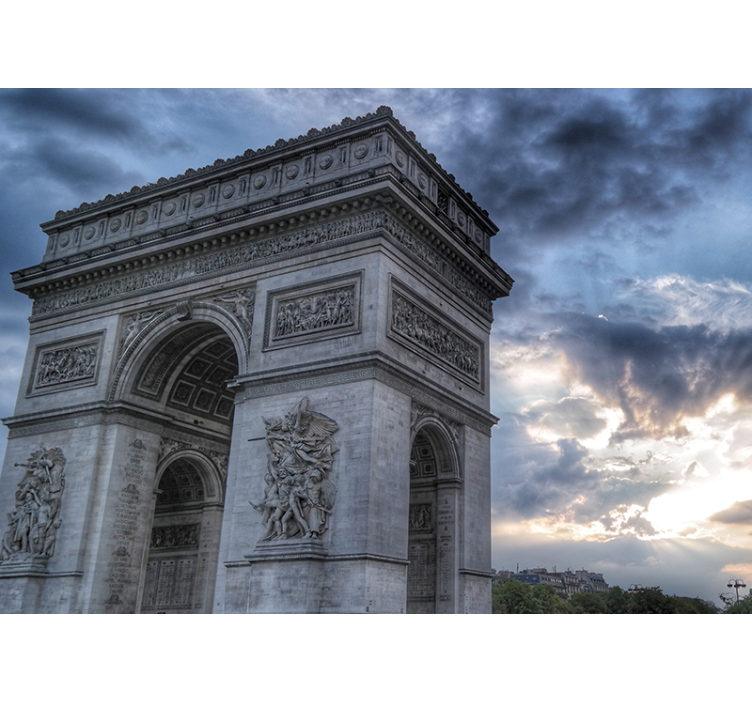 Arc de Triomphe View paris wall mural - TenStickers