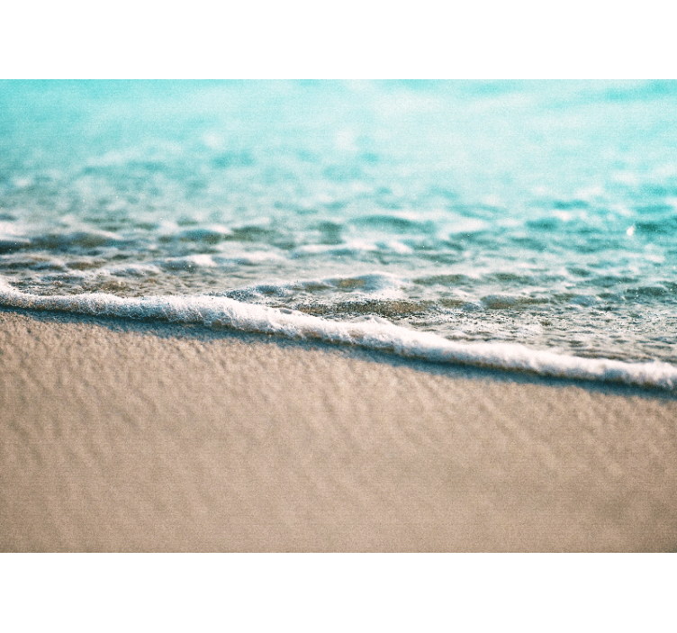 Sea animals wall mural gentle water waves - TenStickers