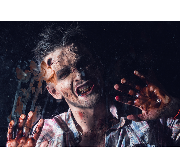 Zombie Horror Portrait halloween wall mural - TenStickers