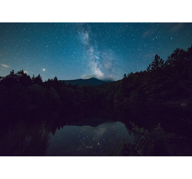Nature wall mural astral night view - TenStickers