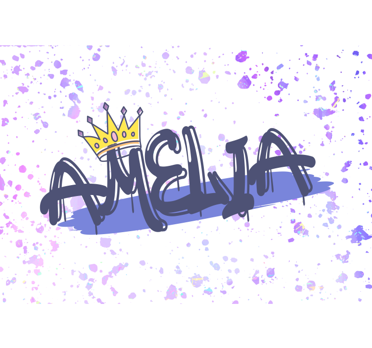 Quote wall mural with personalized name design - TenStickers